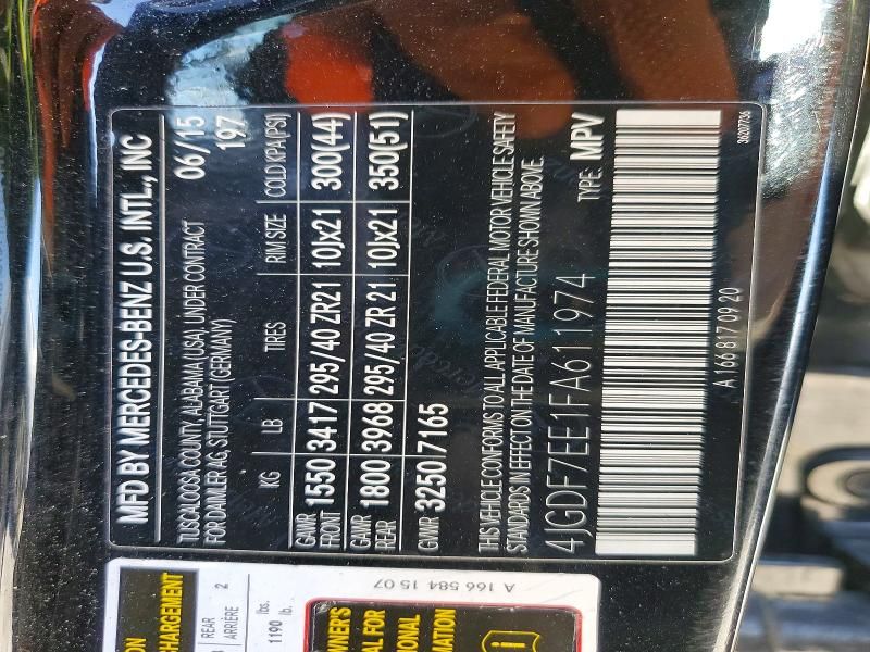 2015 Mercedes-Benz Gl 63 amg