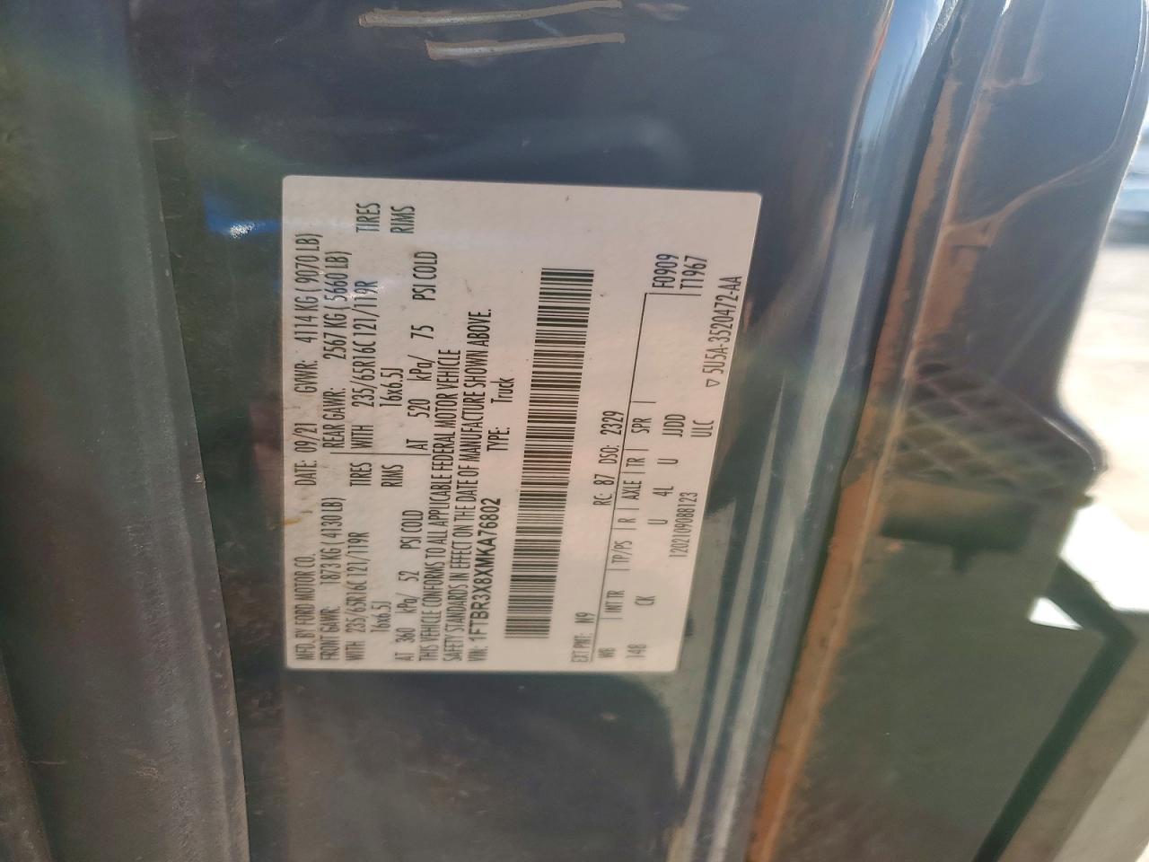 2021 Ford Transit 250 Delivery Van
