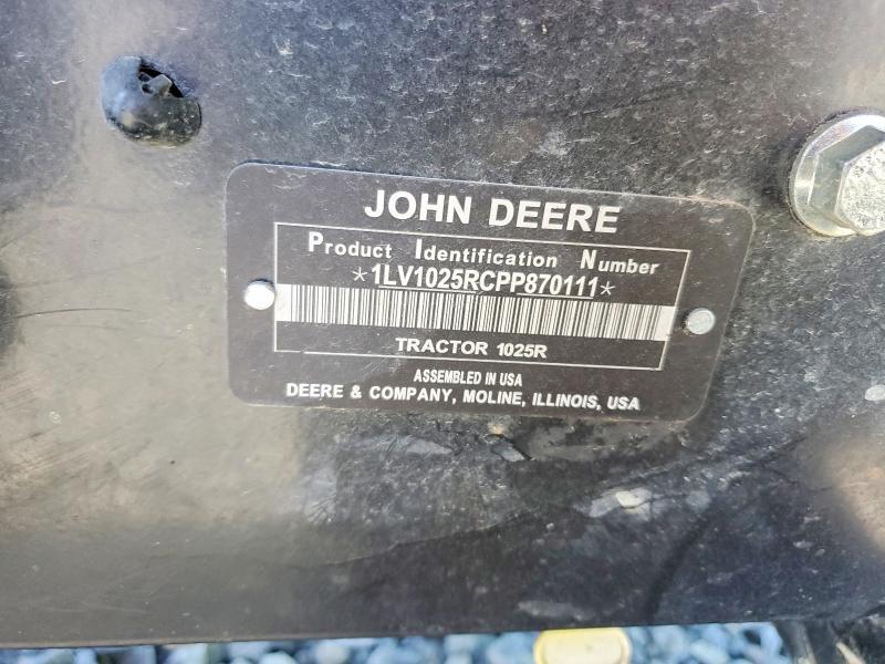 2023 John Deere 1025R Mfwd Tractor