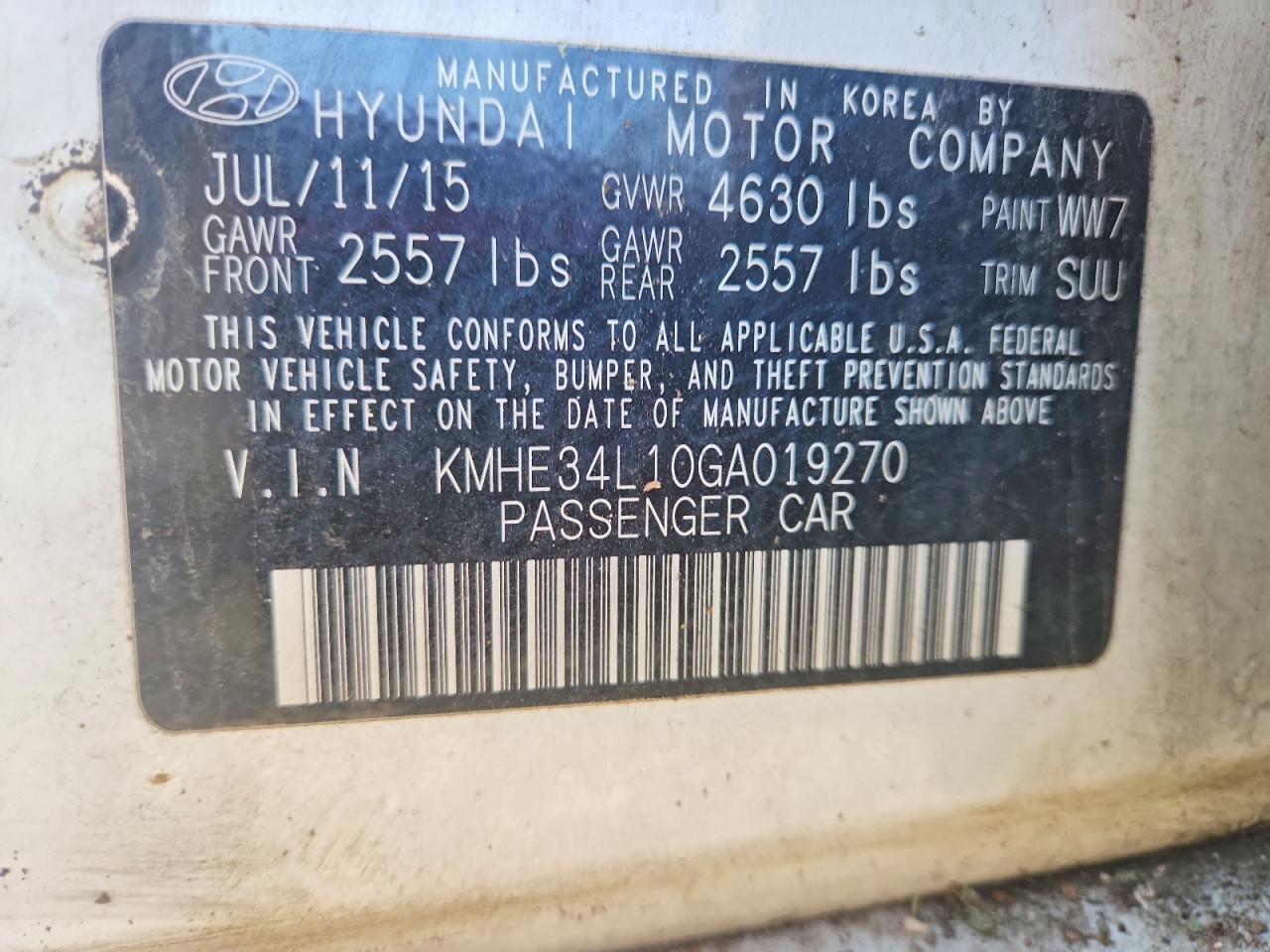 2016 Hyundai Sonata Hybrid