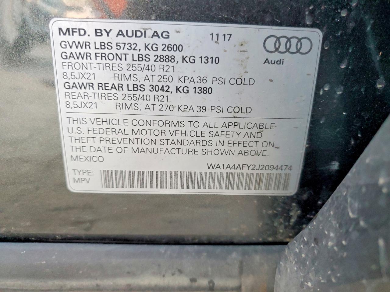 2018 Audi SQ5 Premium Plus