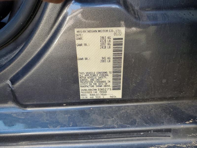 2022 Nissan Altima 2.5 s