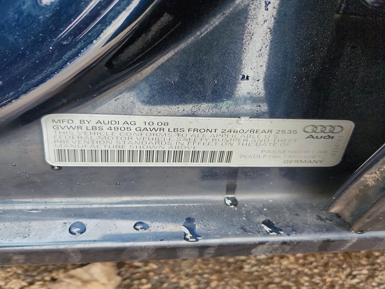 2009 Audi A4 2.0t Quattro