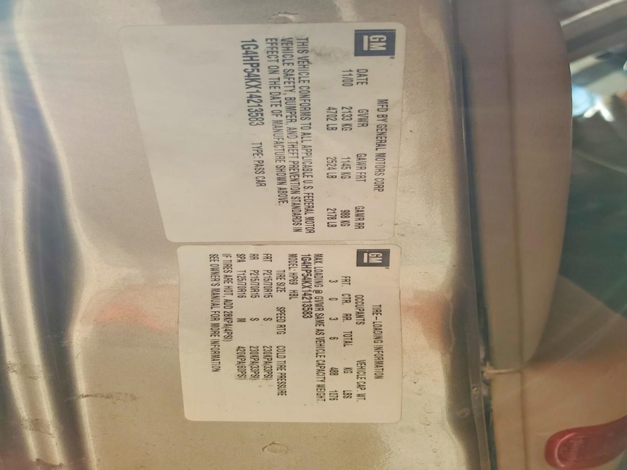 2001 Buick Lesabre Custom