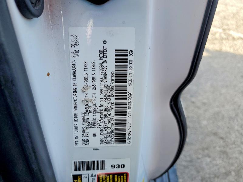 2022 Toyota Tacoma Access cab