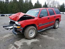 2001 Chevrolet Tahoe K1500 en venta en Arlington, WA