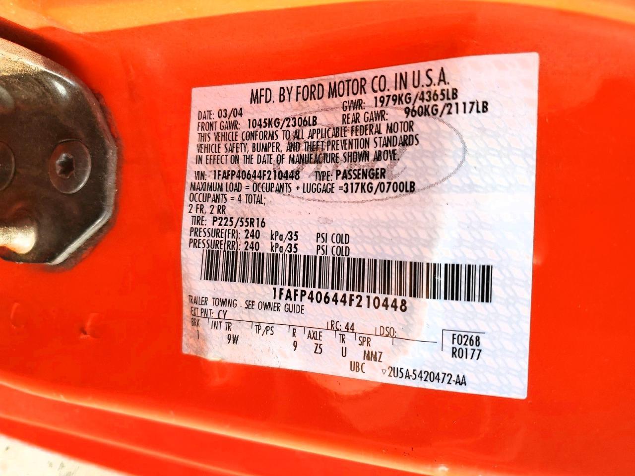 2004 Ford Mustang