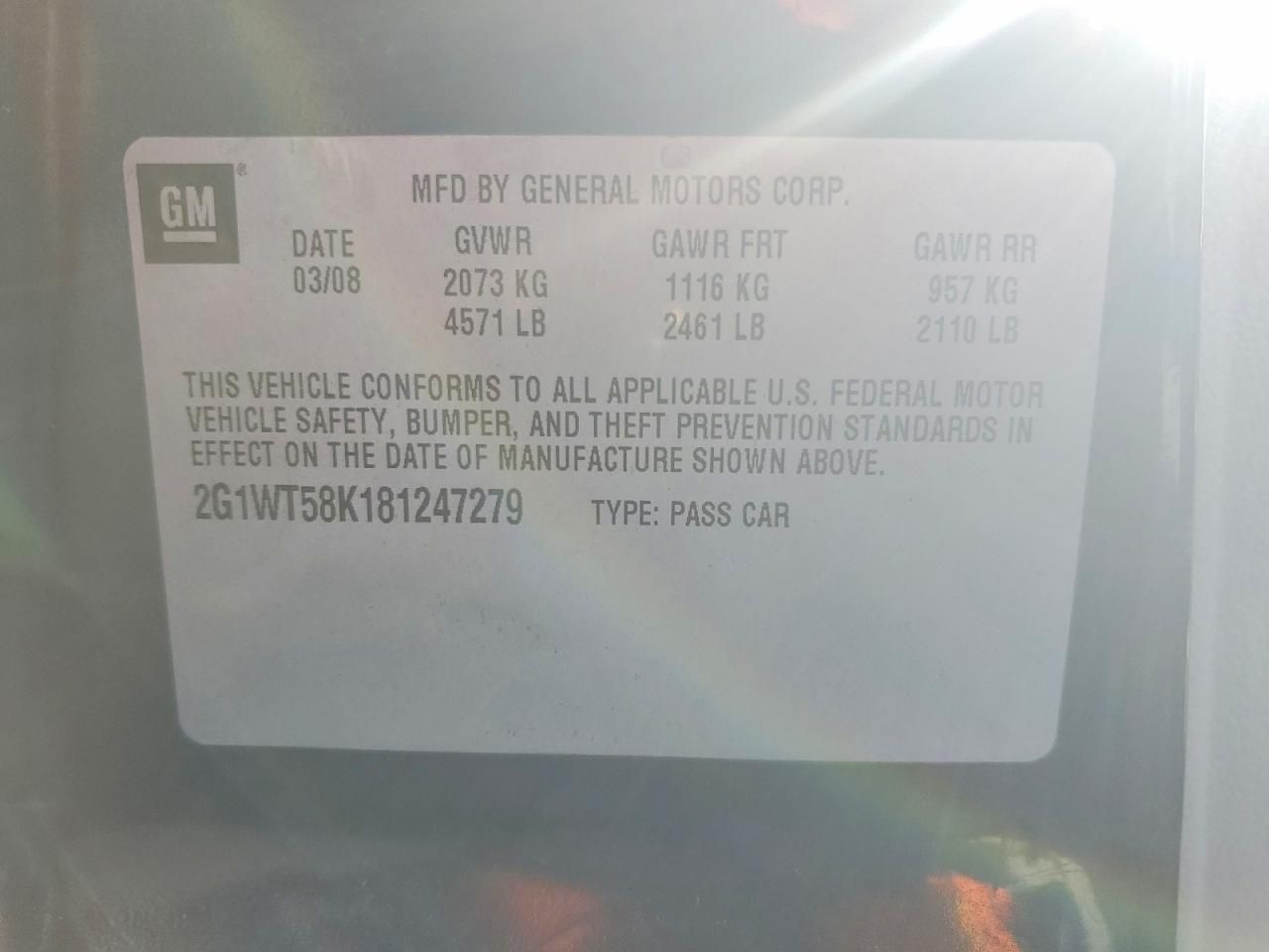 2008 Chevrolet Impala lt