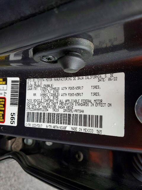 2022 Toyota Tacoma Double cab