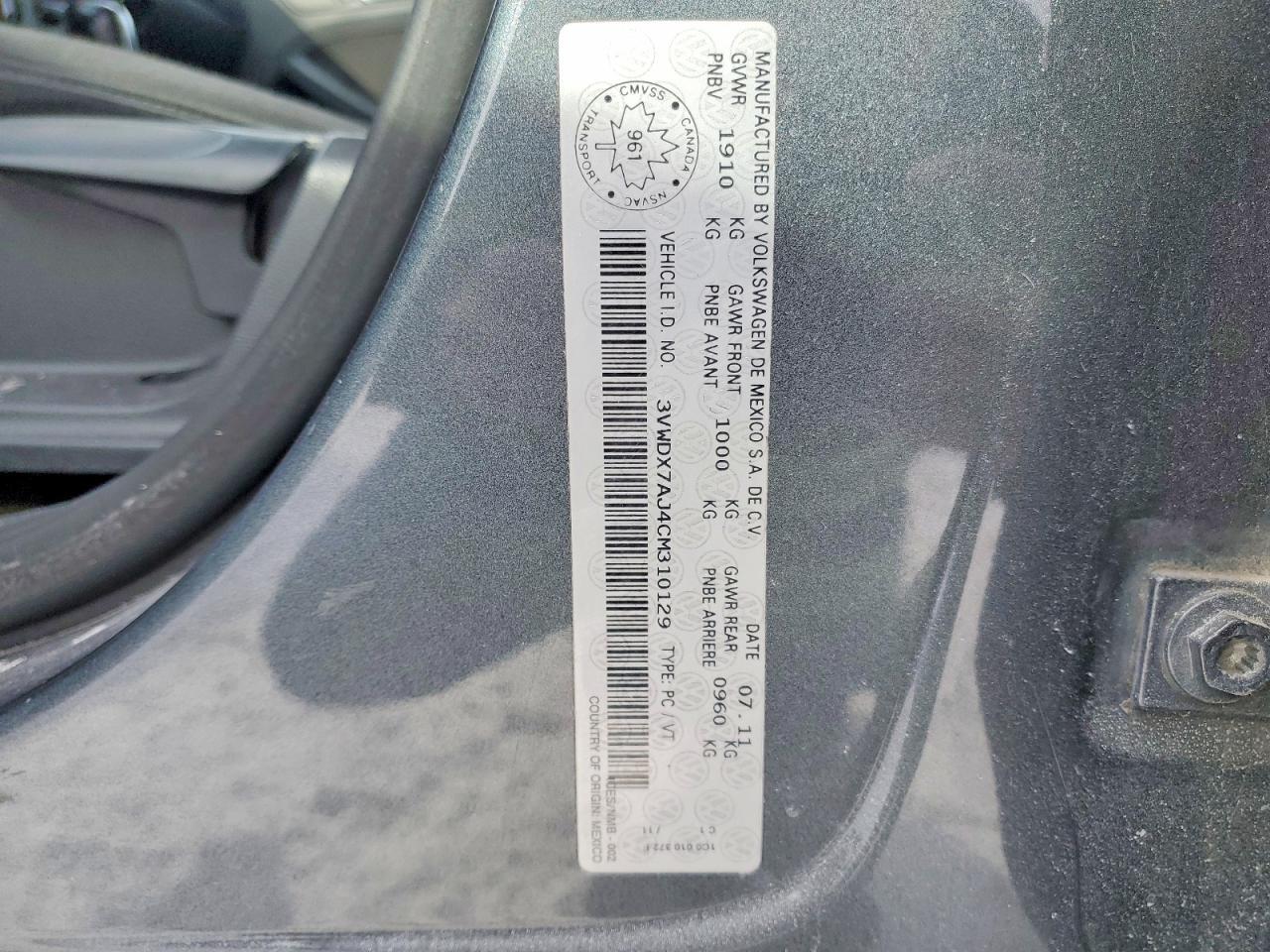 2012 Volkswagen Jetta se