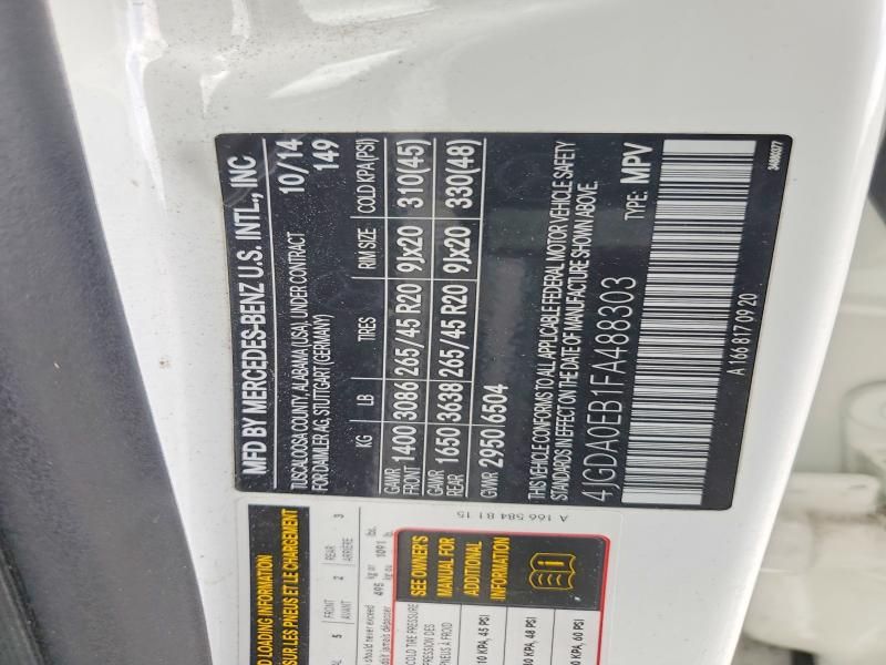 2015 Mercedes-Benz Ml 250 Bluetec