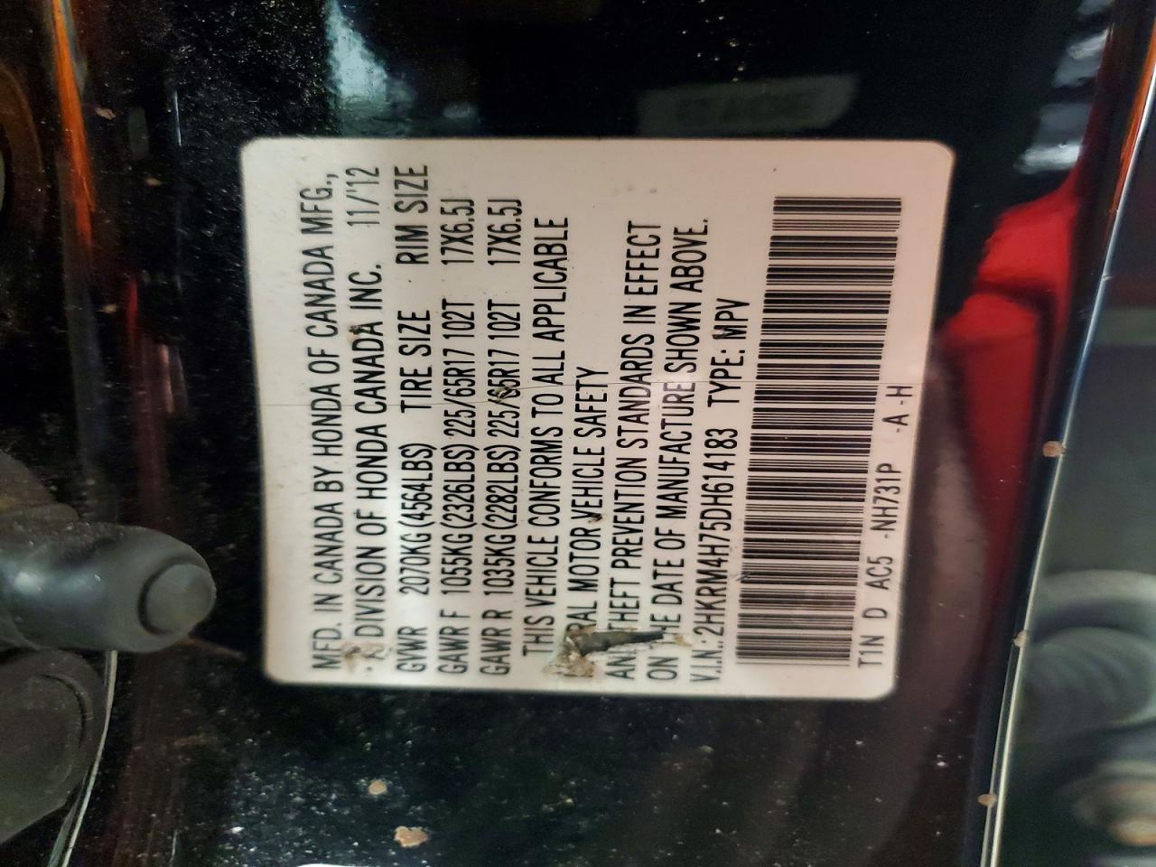 2013 Honda Cr-v exl