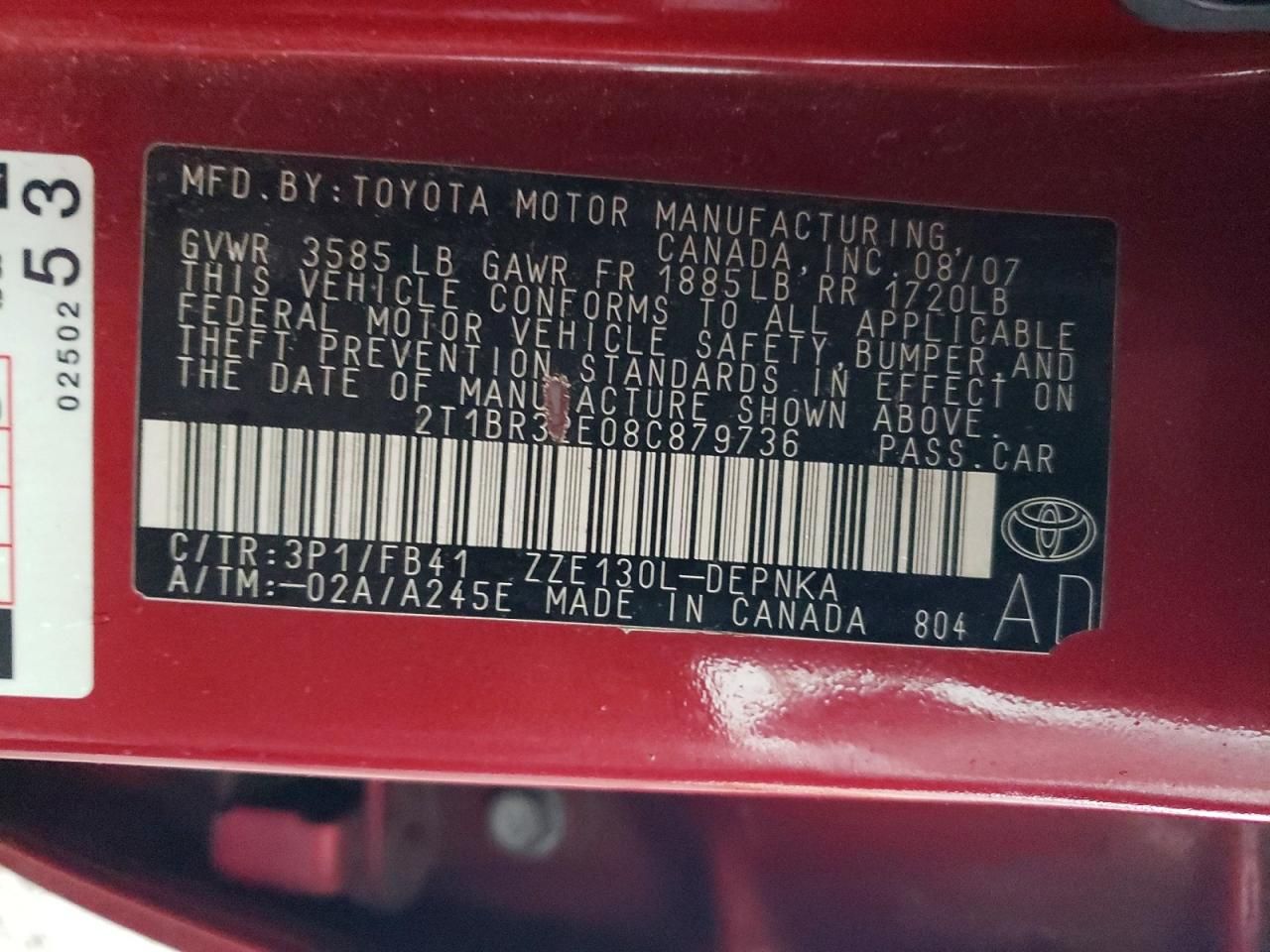 2008 Toyota Corolla ce