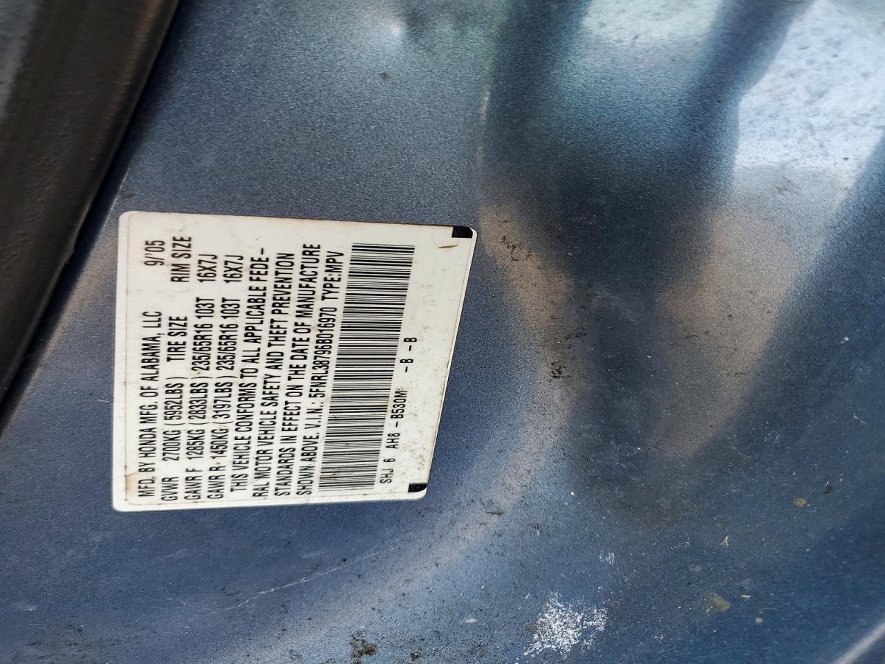 2006 Honda Odyssey exl