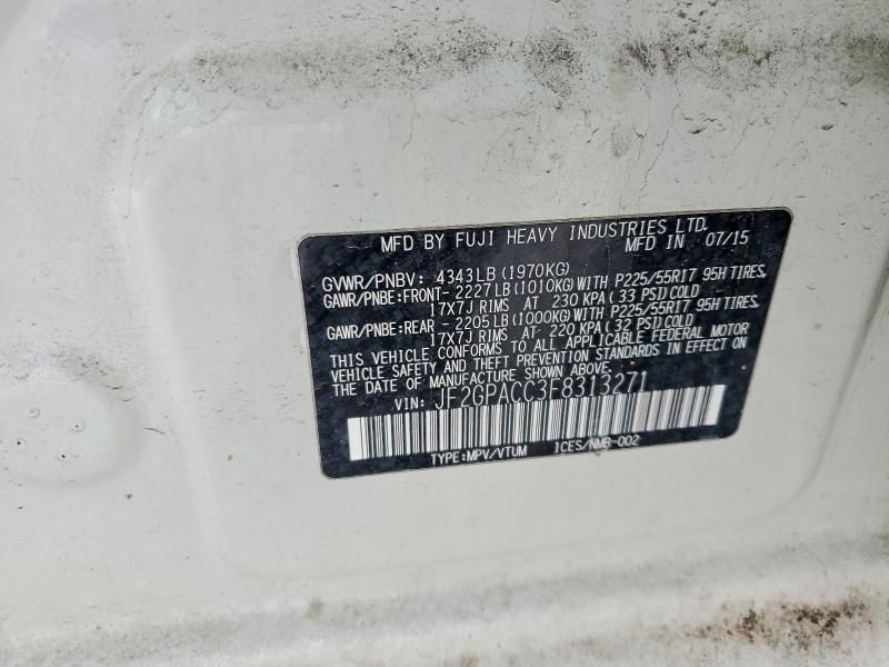 2015 Subaru Xv Crosstrek 2.0 Premium