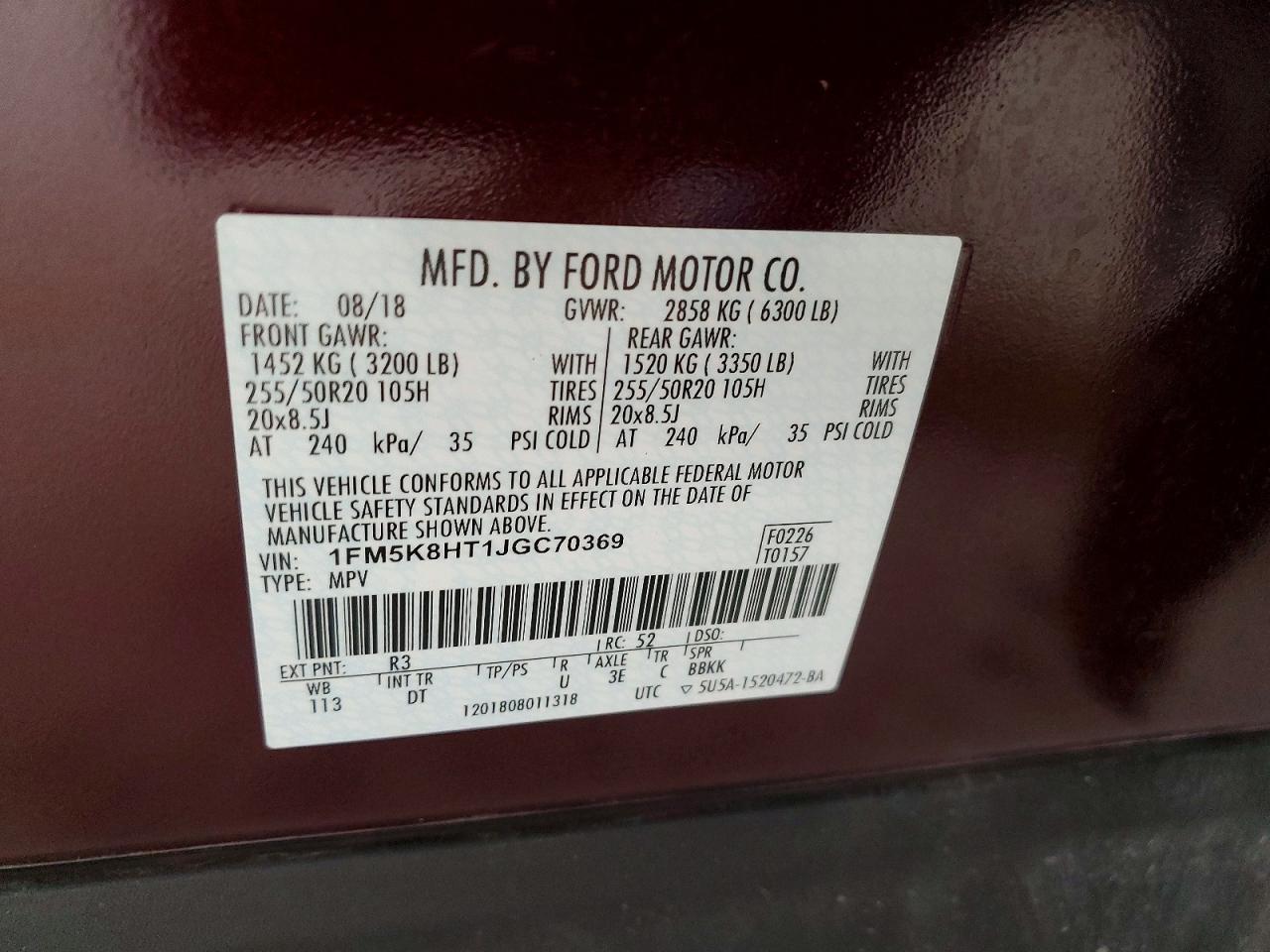 2018 Ford Explorer Platinum