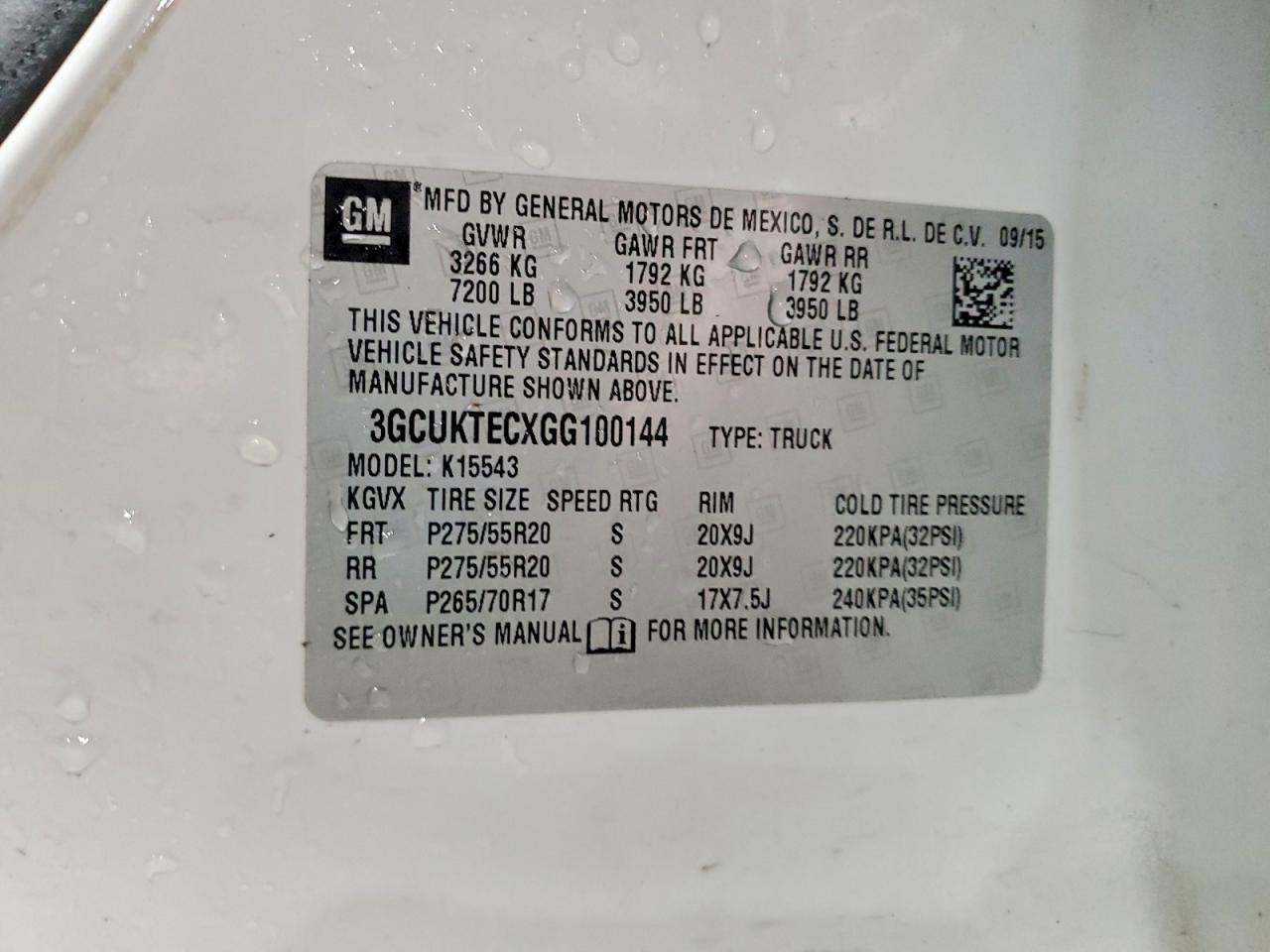 2016 Chevrolet Silverado K1500 High Country