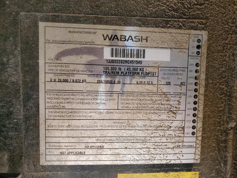 2024 Wabash Fldptst Drop Deck Trailer