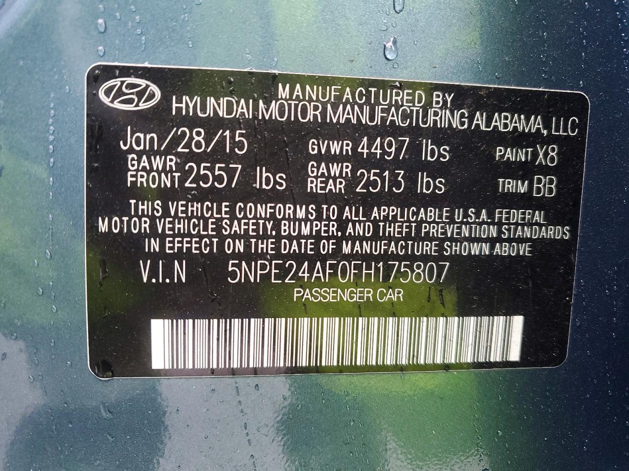 2015 Hyundai Sonata se