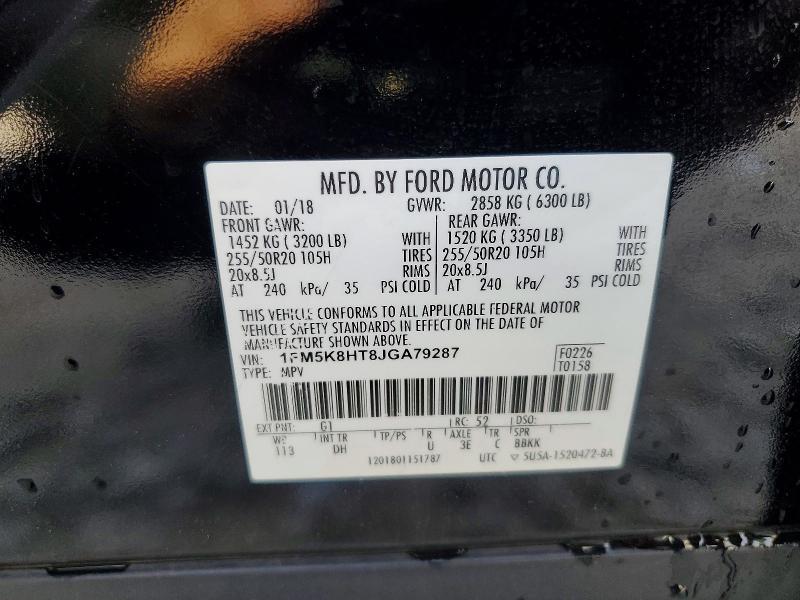 2018 Ford Explorer Platinum