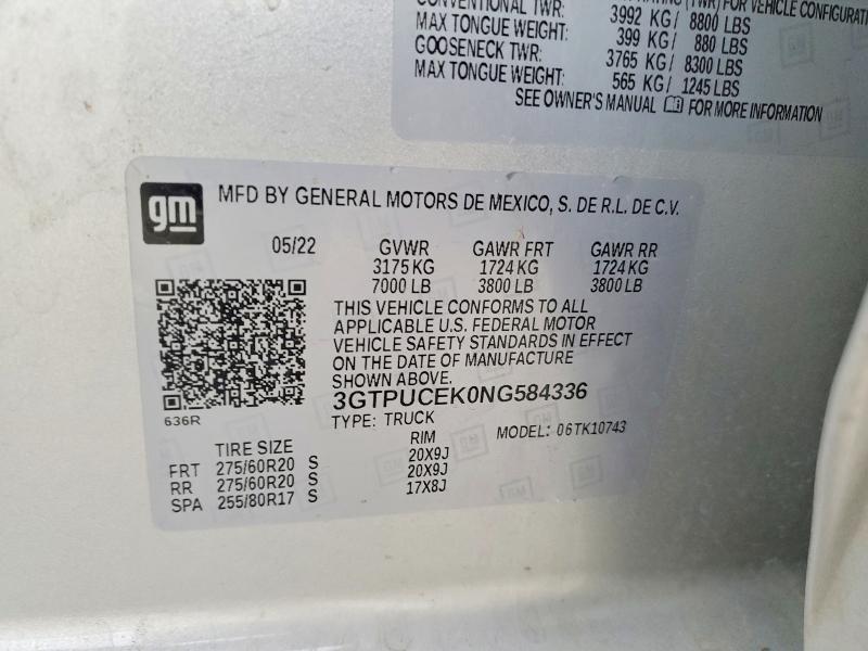 2022 GMC Sierra K1500 Elevation