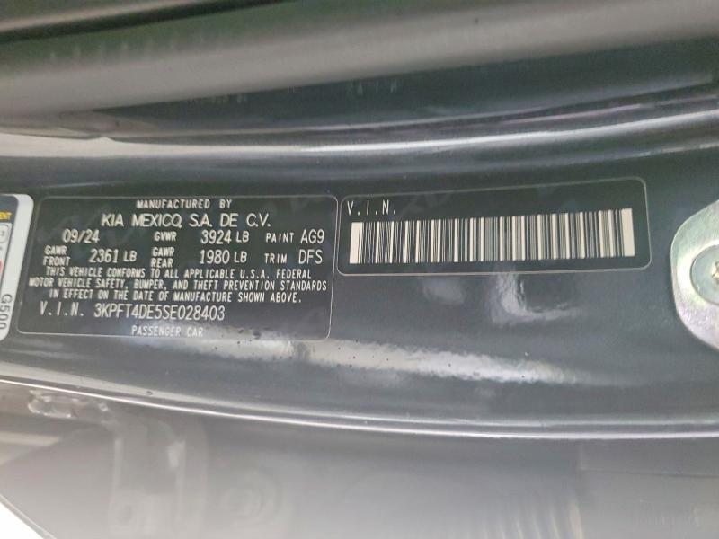 2025 KIA K4 lx