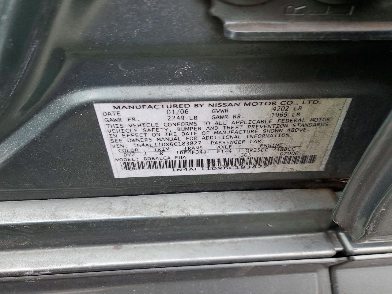 2006 Niss Altima s