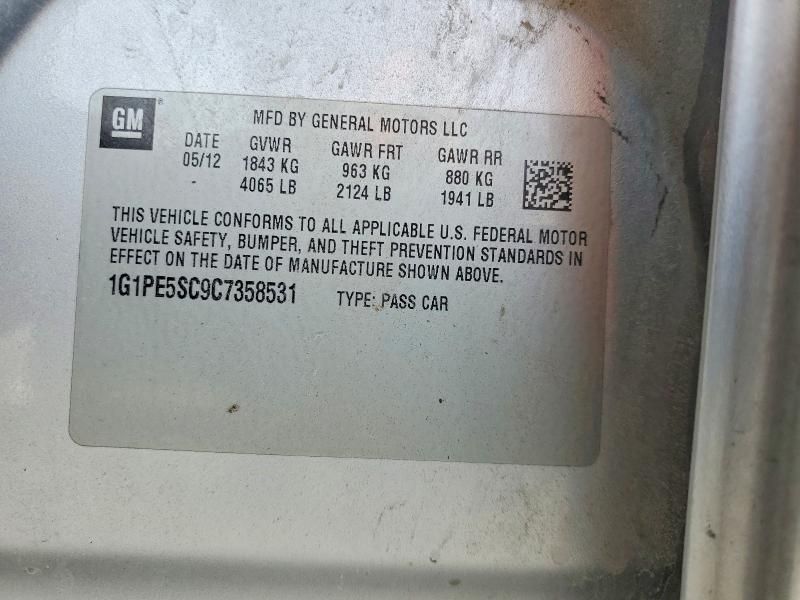 2012 Chevrolet Cruze lt