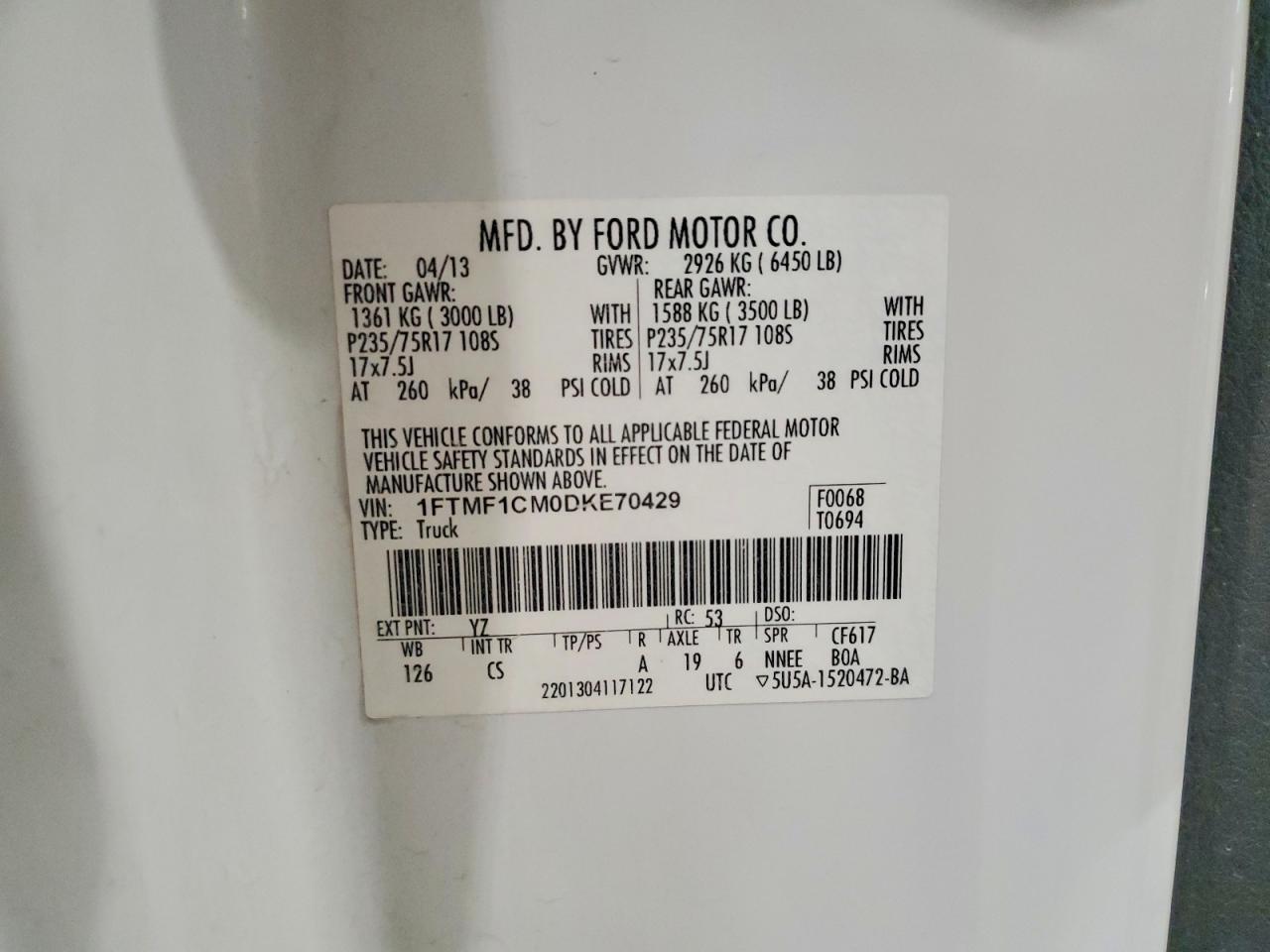 2013 Ford F150