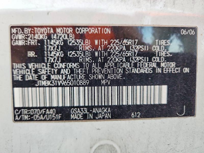 2006 Toyota Rav4 Limited