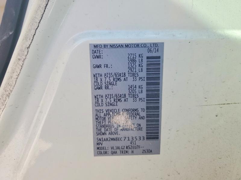 2014 Niss Pathfinder s