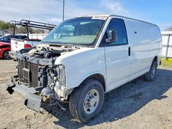 Salvage trucks for sale at Sacramento, CA auction: 2010 Chev Rolet Express 2500 Cargo Delivery Van
