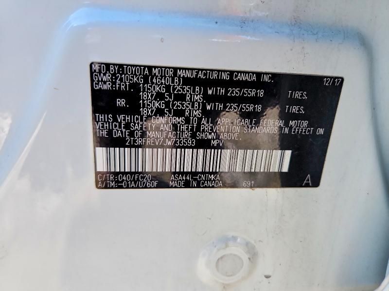 2018 Toyota Rav4 Adventure