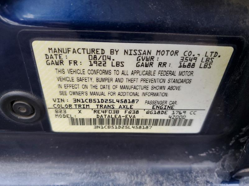 2005 Nissan Sentra 1.8
