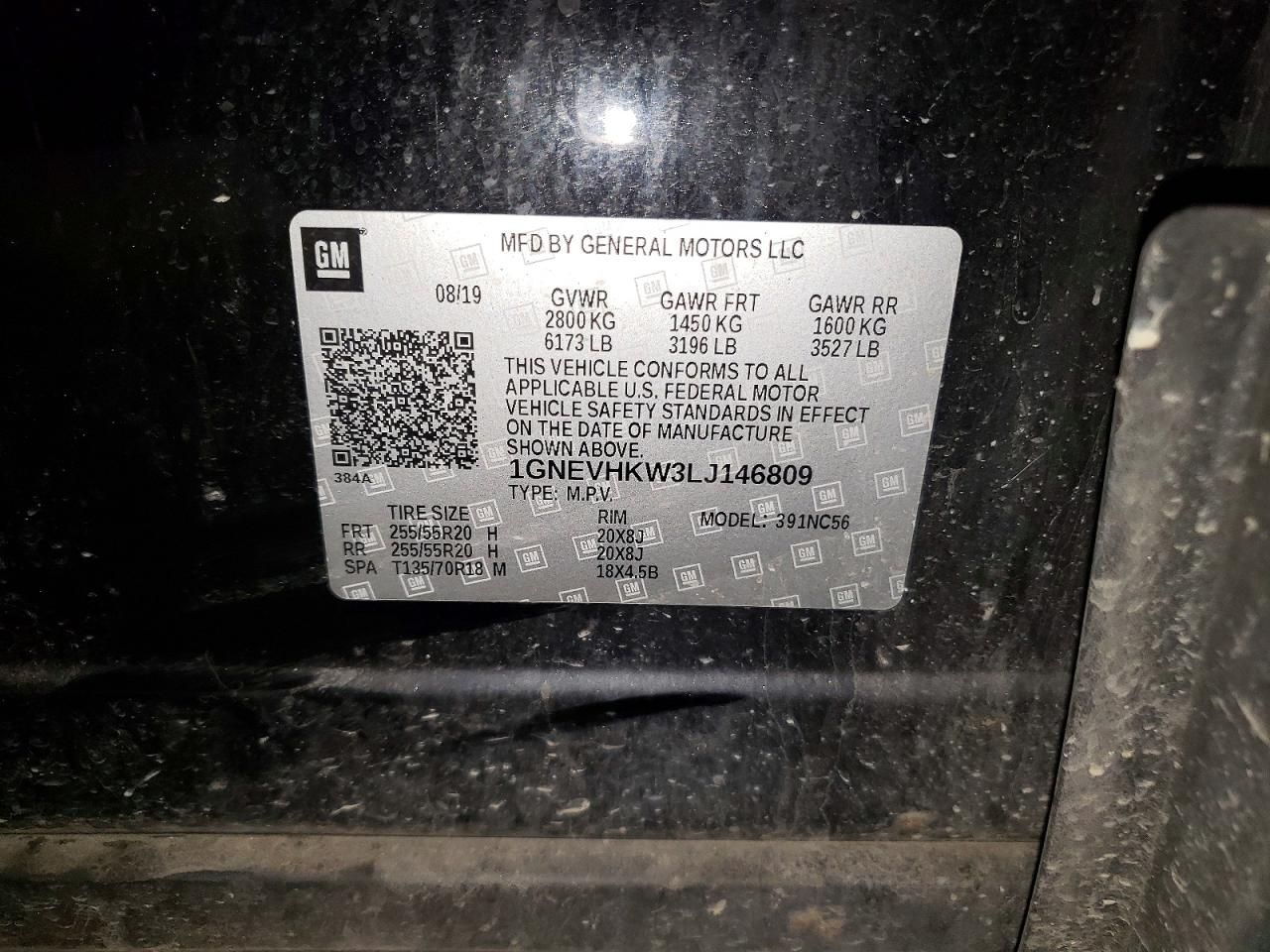 2020 Chevrolet Traverse lt