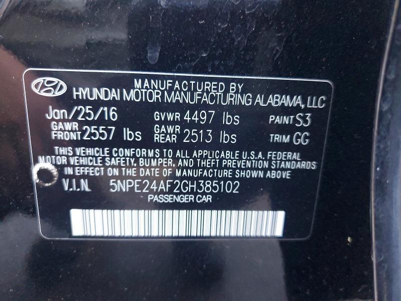 2016 Hyundai Sonata se