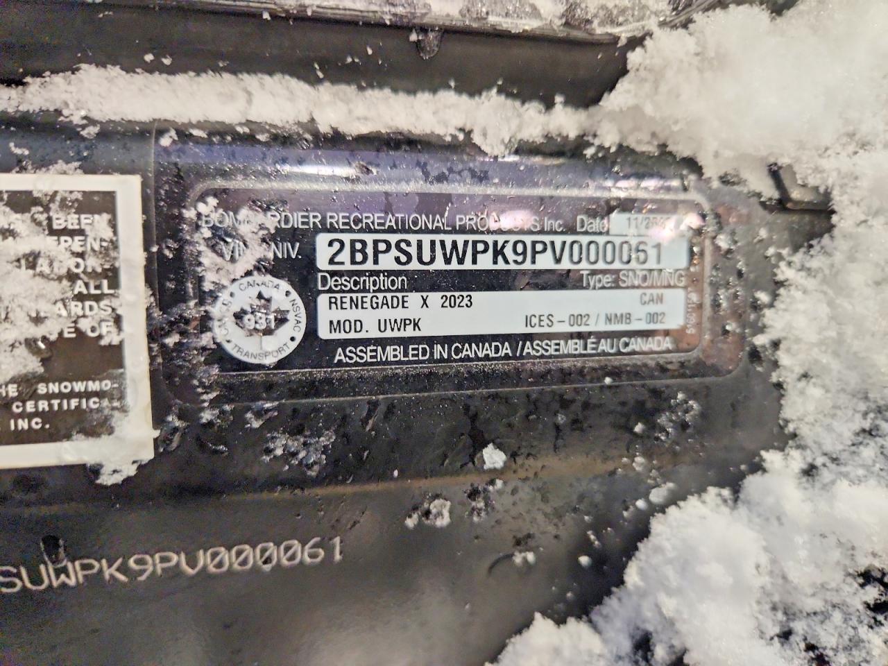 2023 Skidoo Snowmobile