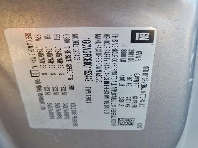 2012 Chev Rolet Express 2500 Cargo Utility / Service van