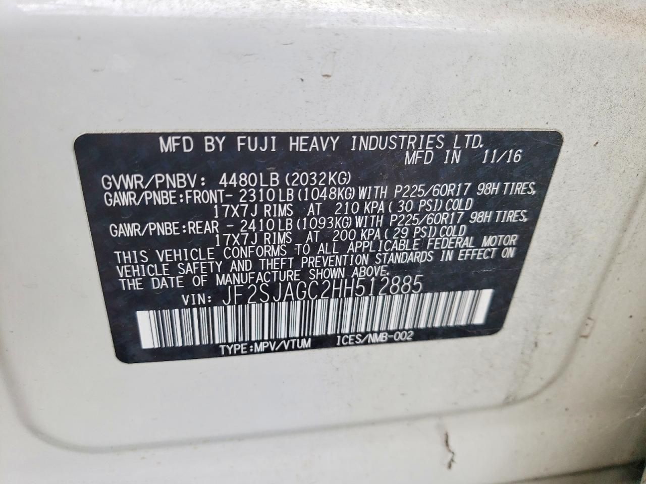 2017 Subaru Forester 2.5i Premium