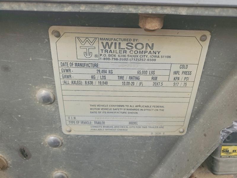 2014 Wilson Dwh-500 Grain Trailer