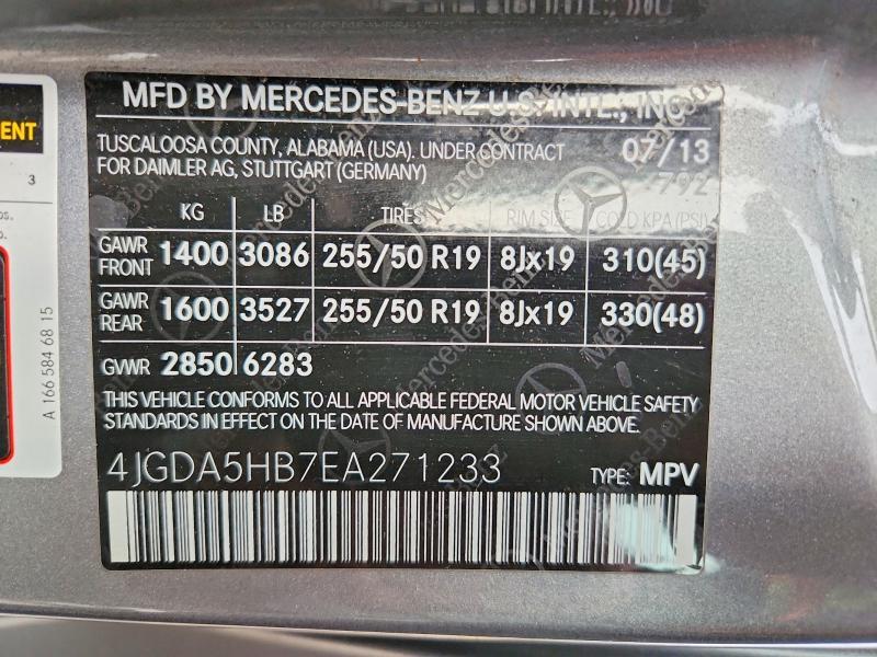 2014 Mercedes-Benz Ml 350 4matic