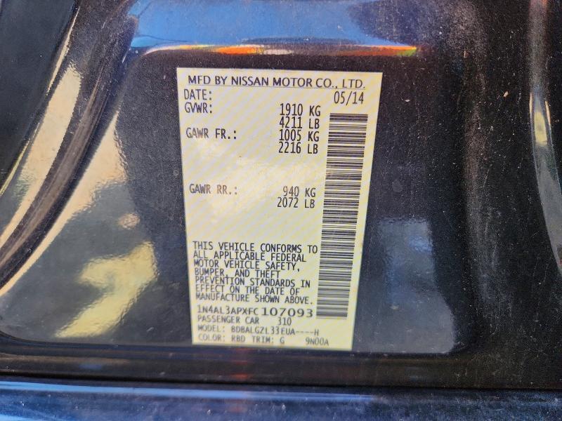 2015 Nissan Altima 2.5 s