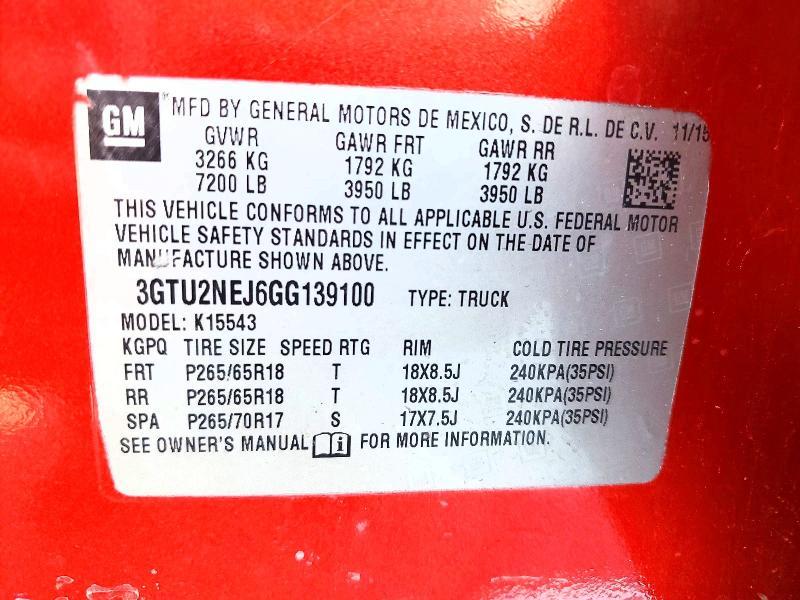 2016 GMC Sierra K1500 SLT