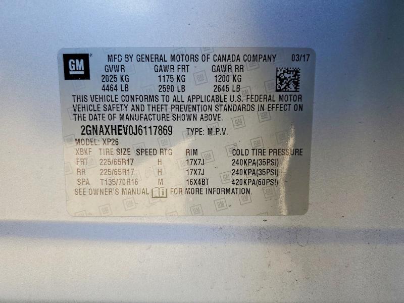 2018 Chev Equinox