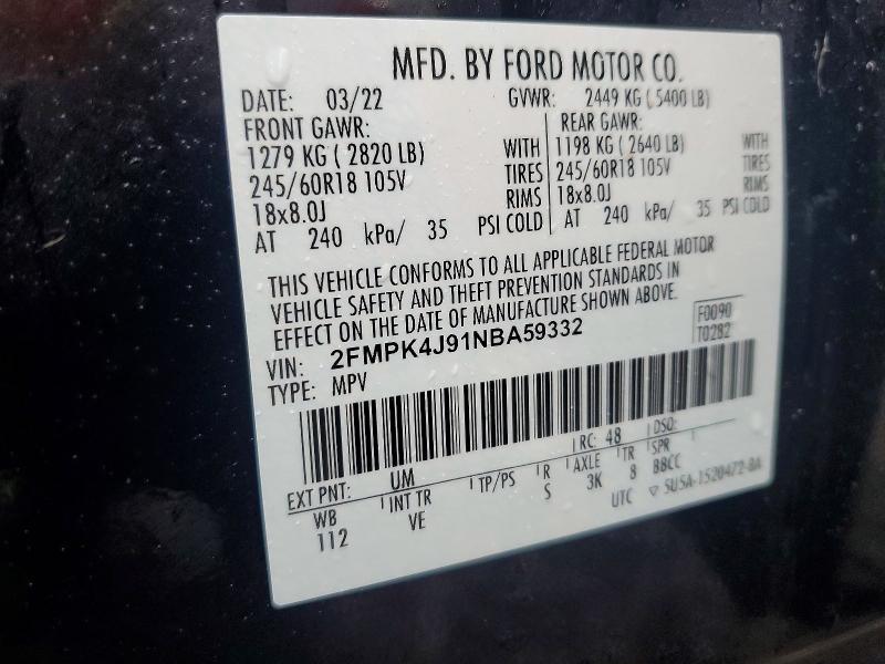 2022 Ford Edge sel