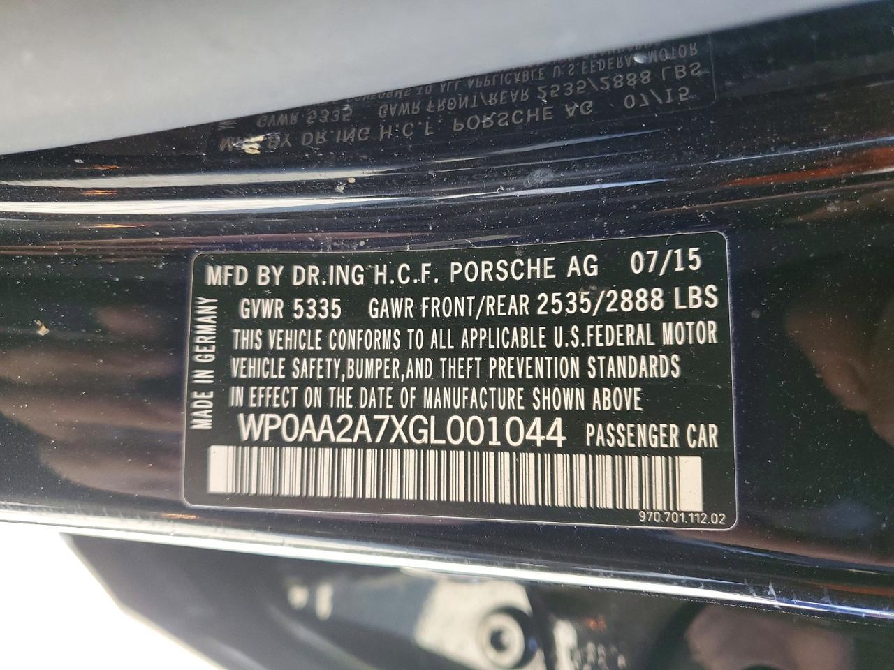 2016 Porsche Panamera 2