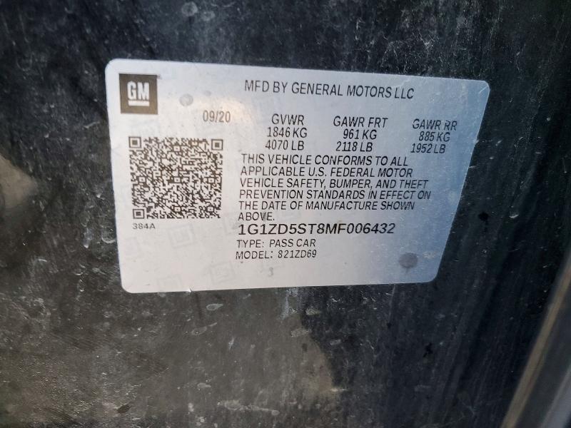 2021 Chevrolet Malibu lt