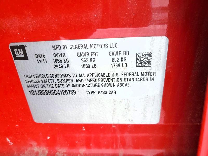 2012 Chevrolet Sonic ls