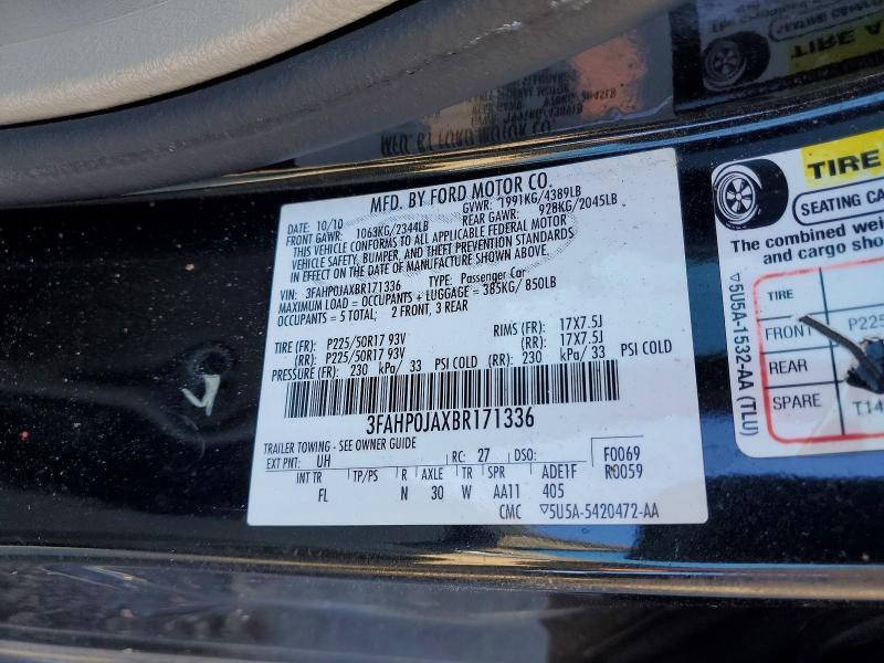 2011 Ford Fusion sel