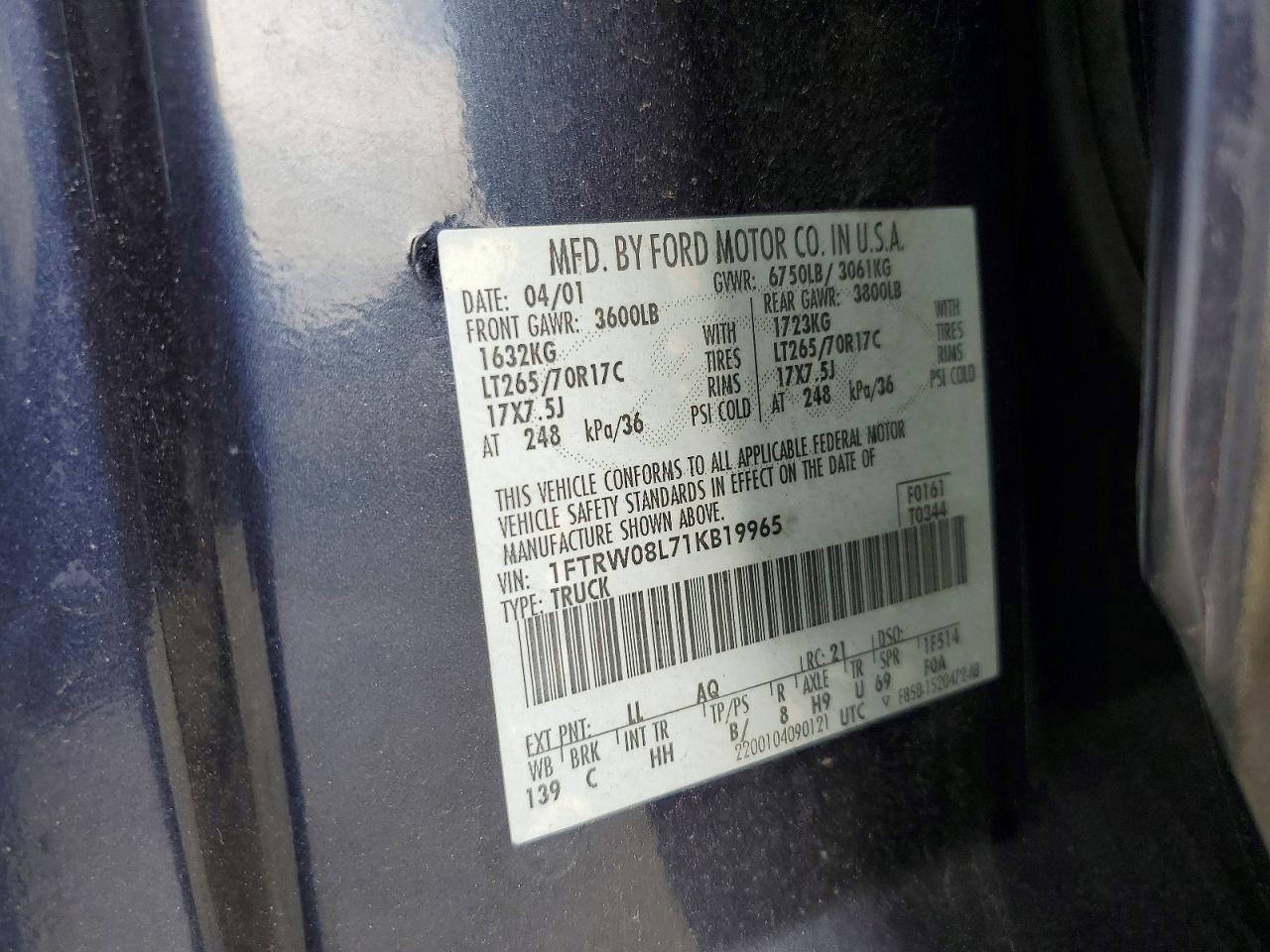 2001 Ford F150 Supercrew